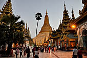 Yangon Myanmar. Shwedagon Pagoda (the Golden Stupa).  